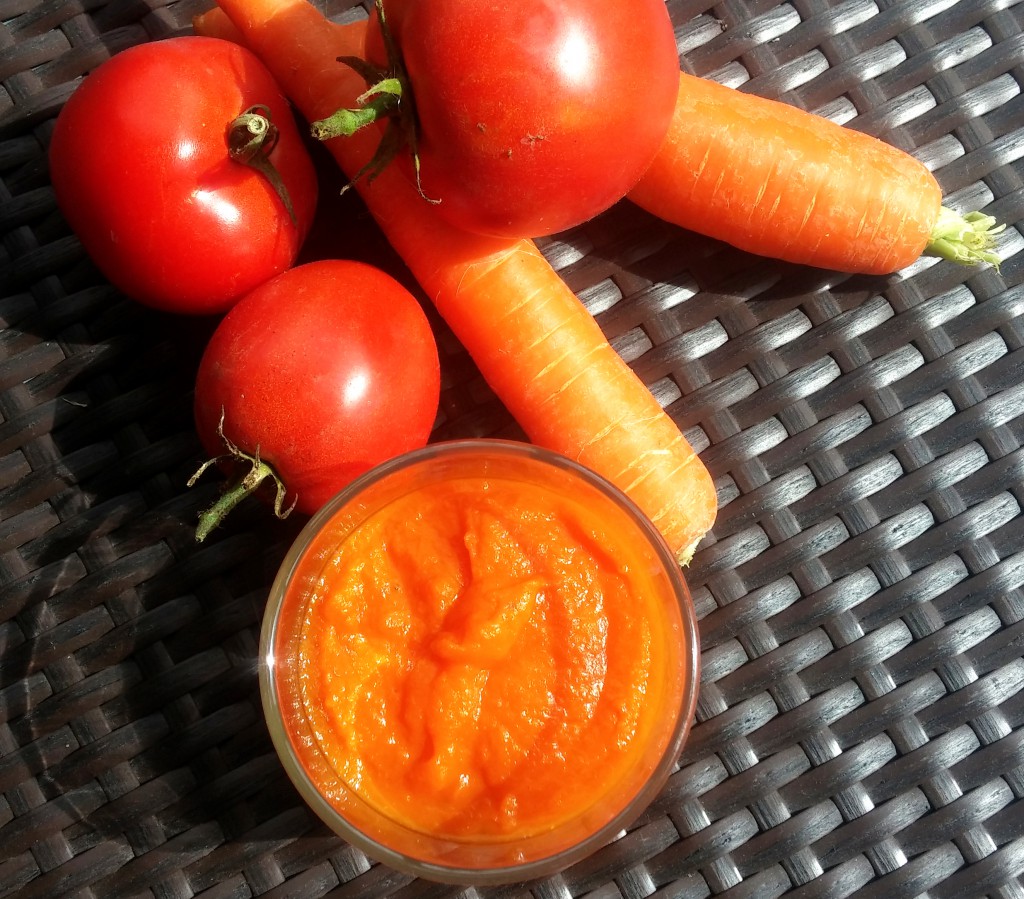 Purée carottes-tomates Thermomix - dès 6 mois - Little Muffins