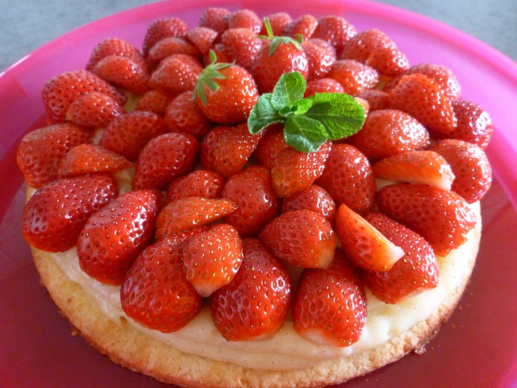 Tarte Aux Fraises Crème Pâtissière à La Vanille Little Muffins